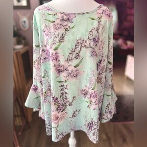 Belle by Kim Gravel Floral Blouse